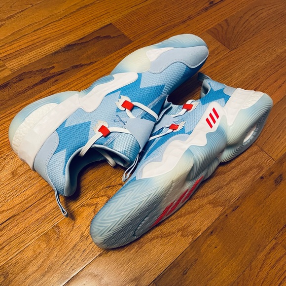 Adidas Trae Young 1 Ice Trae ICE Blue Red H68997 Size 19. - Picture 10 of 12